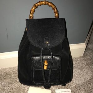 ‼️SOLD‼️Gucci Suede Limited Mini Bamboo Backpack